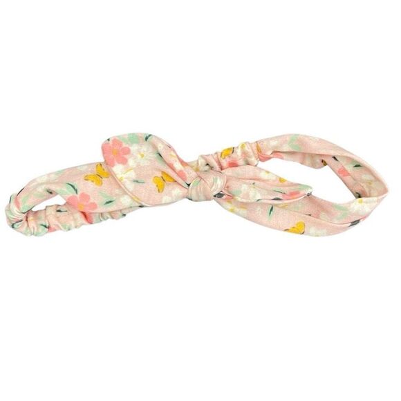 Baby Toddler Girls 4-Pack Twist Knot Headbands Neon Cherry Floral Star Print - Picture 7 of 13